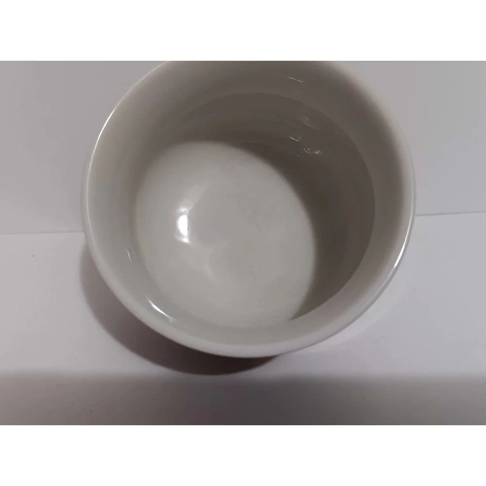 Japanese Porcelain  Yunomi Tea Cup Irises  Floral Design 2